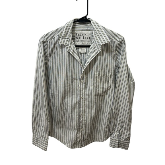 Frank & Eileen Barry 100% Cotton Button Down Blouse Size Small - Picture 1 of 4